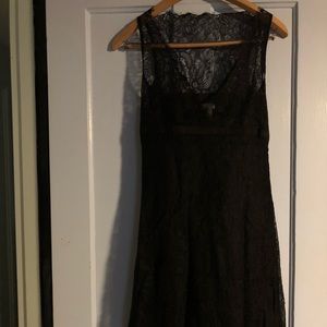 Anthropologie Odille Black Lace Dress Size 4